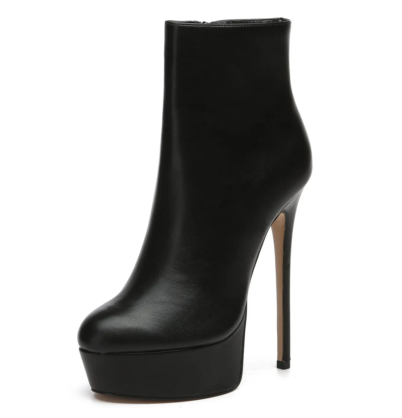 Giaro SIDDY BLACK MATTE ANKLE BOOTS