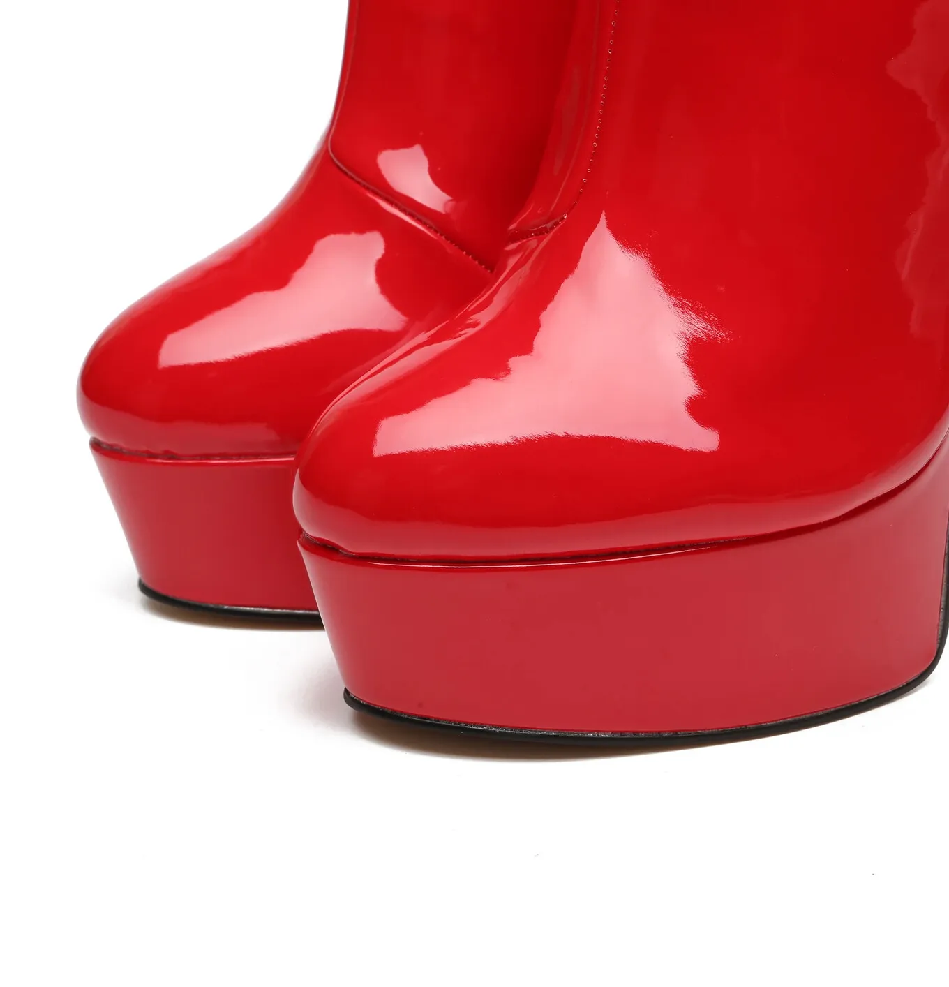 Giaro SIDDY RED SHINY ANKLE BOOTS