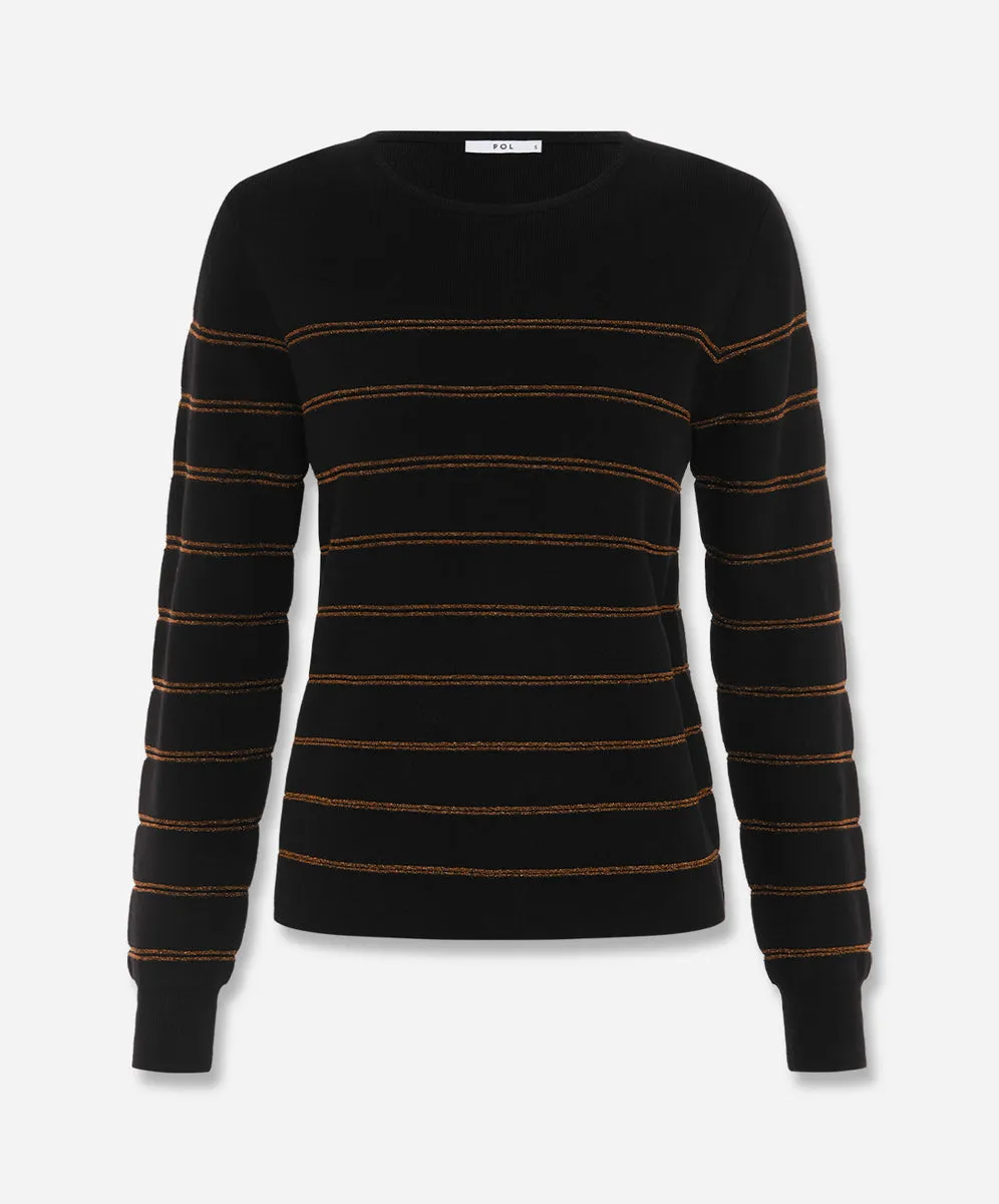 Gizelle Lurex Striped Knit