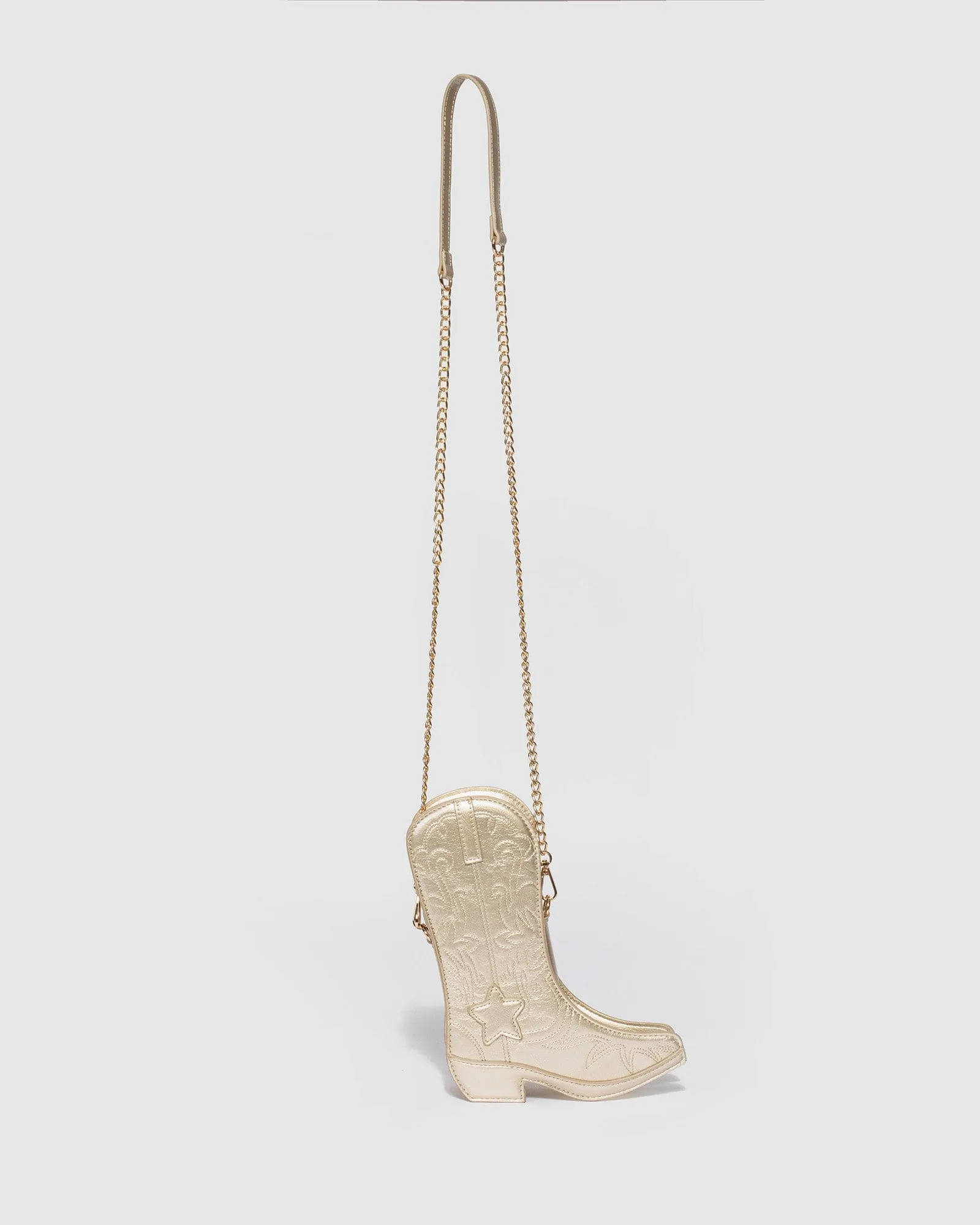 Gold Montana Boot Crossbody Bag