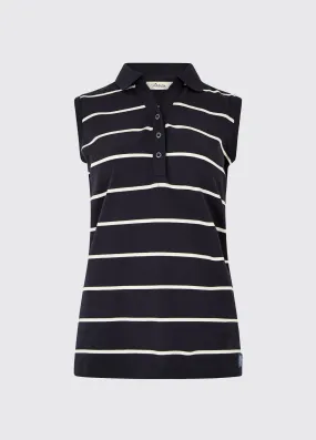 Gracehill Striped Polo - Navy