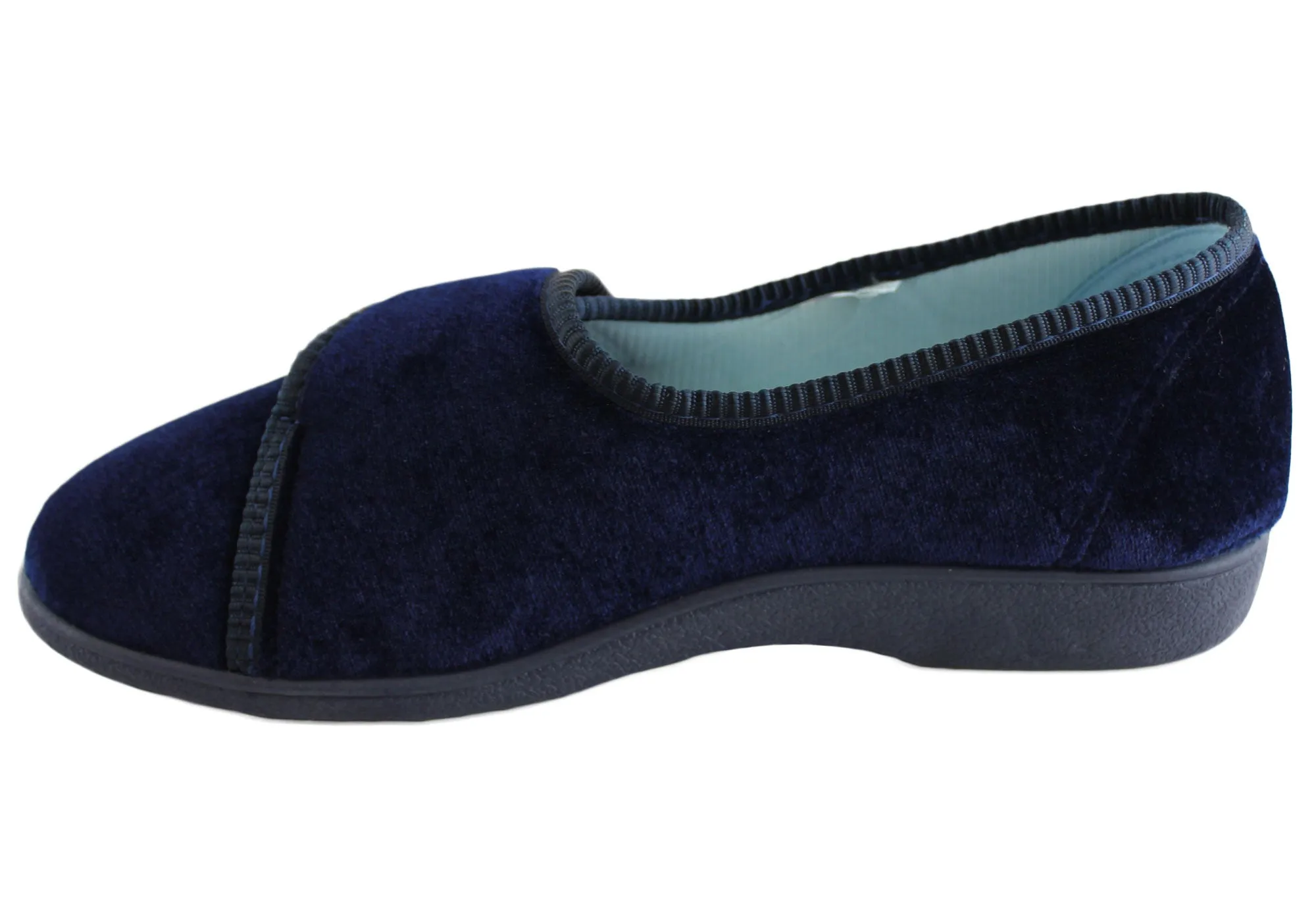 Grosby Lilian Womens Comfortable Indoor Slippers With Adjustable Strap