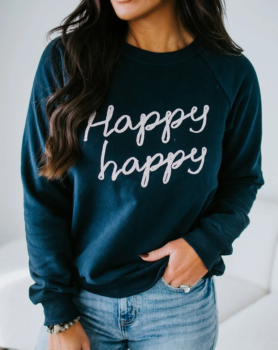 Happy Lettering Sweatshirt