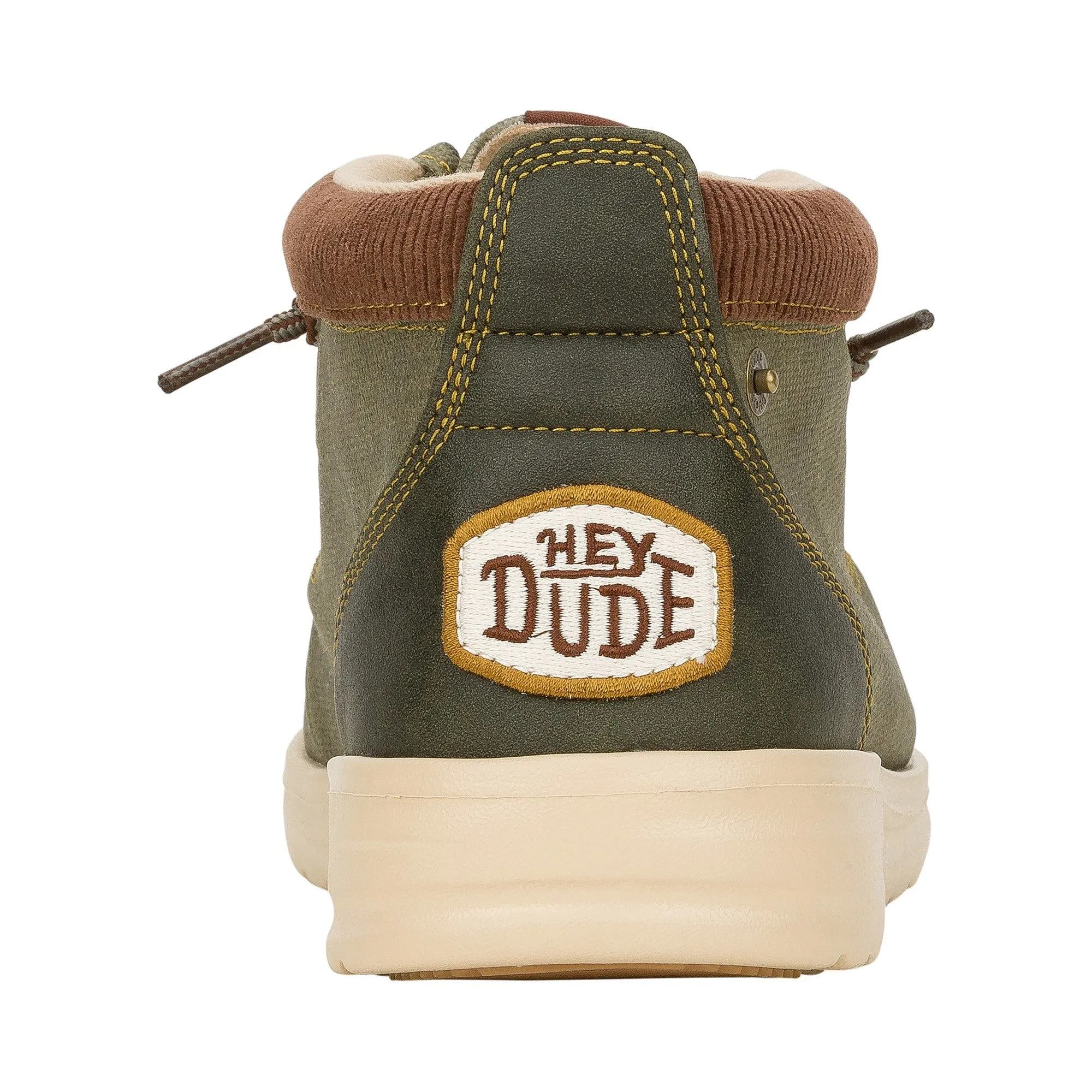 HEYDUDE Wally Mid GripR Mens Boots - Dusty Olive