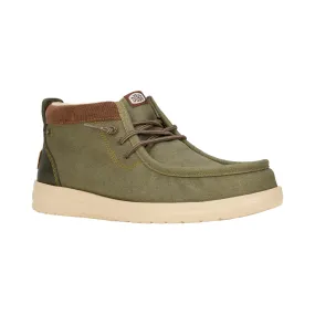 HEYDUDE Wally Mid GripR Mens Boots - Dusty Olive