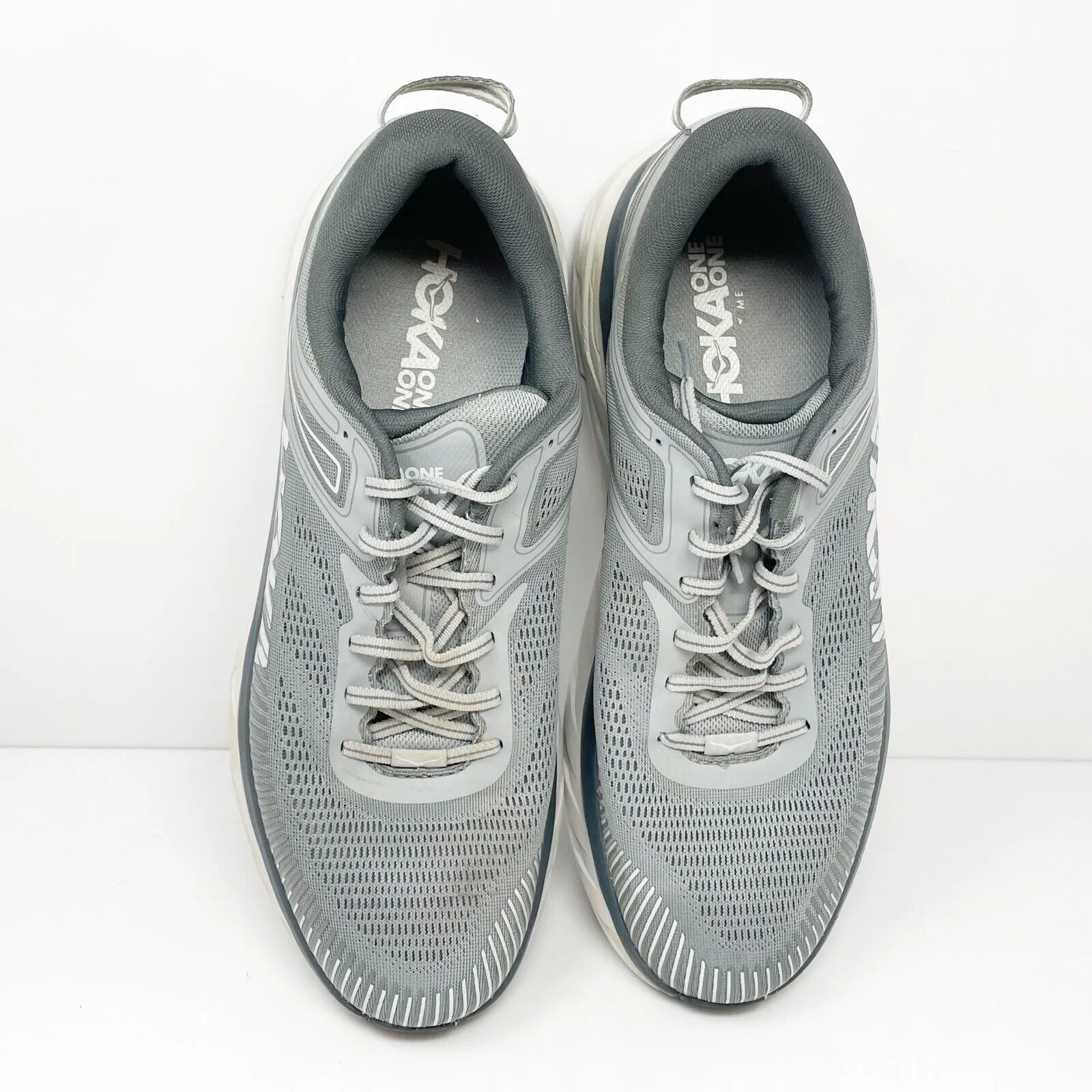 Hoka One One Mens Bondi 7 1110518 WDDS Gray Running Shoes Sneakers Size 13