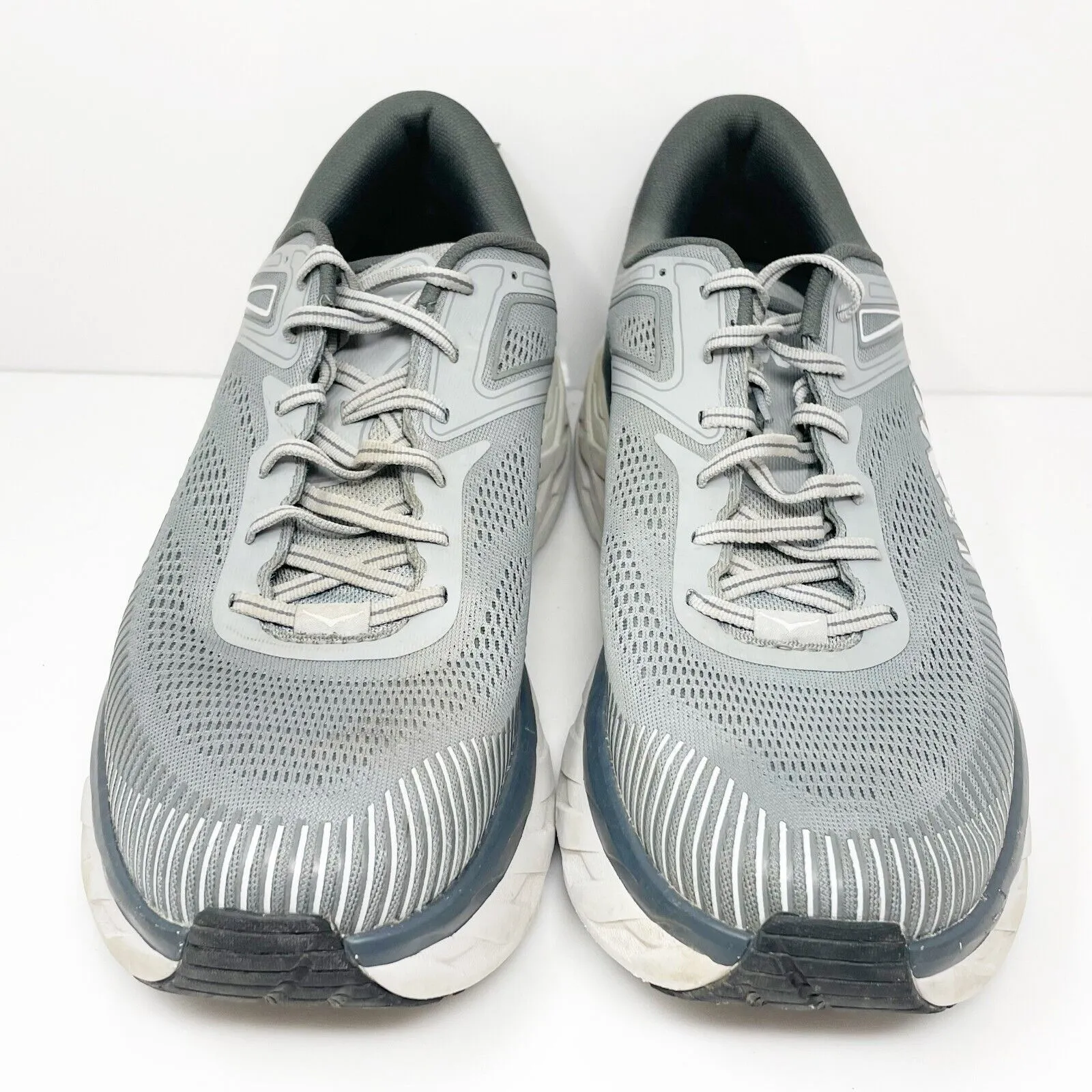 Hoka One One Mens Bondi 7 1110518 WDDS Gray Running Shoes Sneakers Size 13