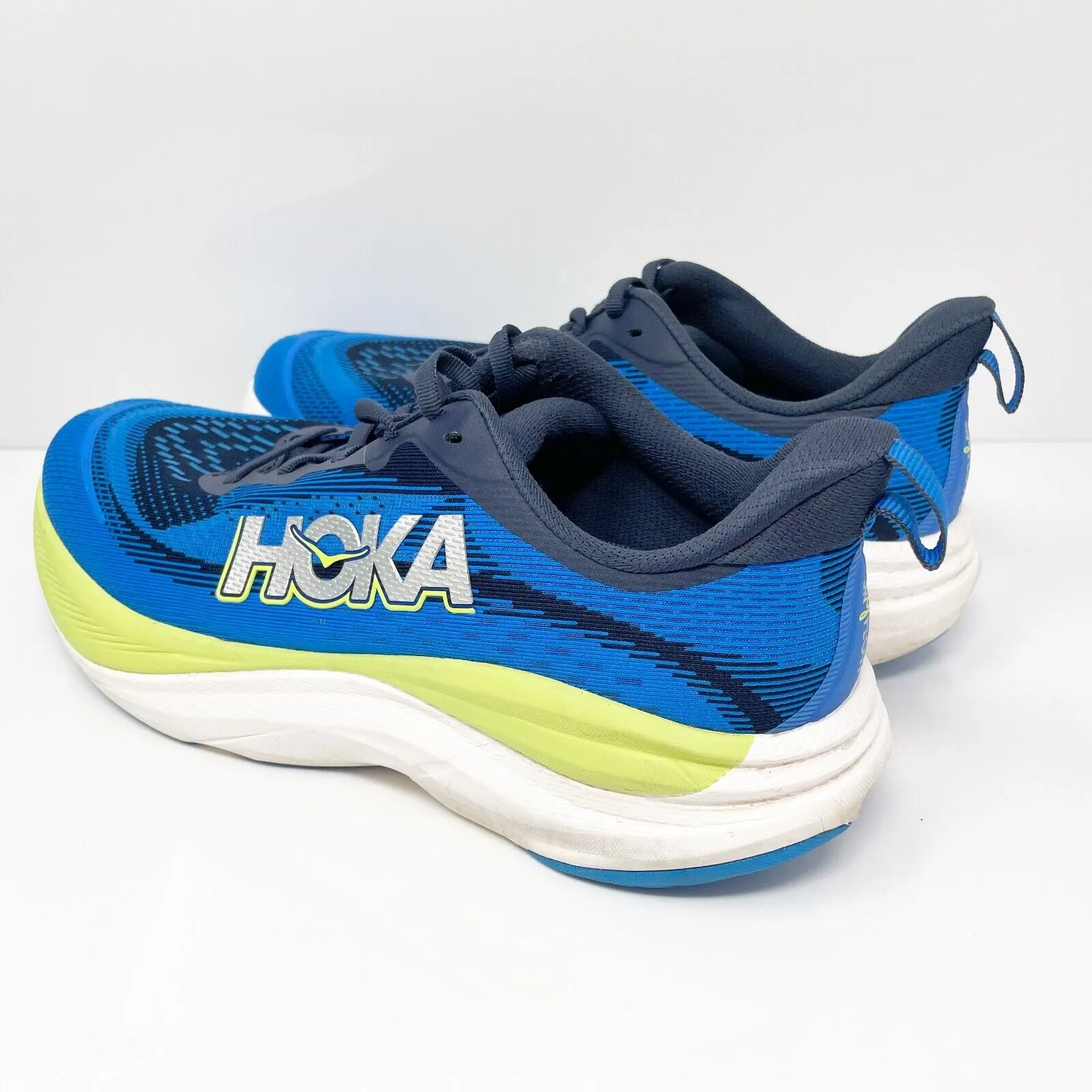 Hoka One One Mens Skyflow 1155111 VVY Blue Running Shoes Sneakers Size 10 D