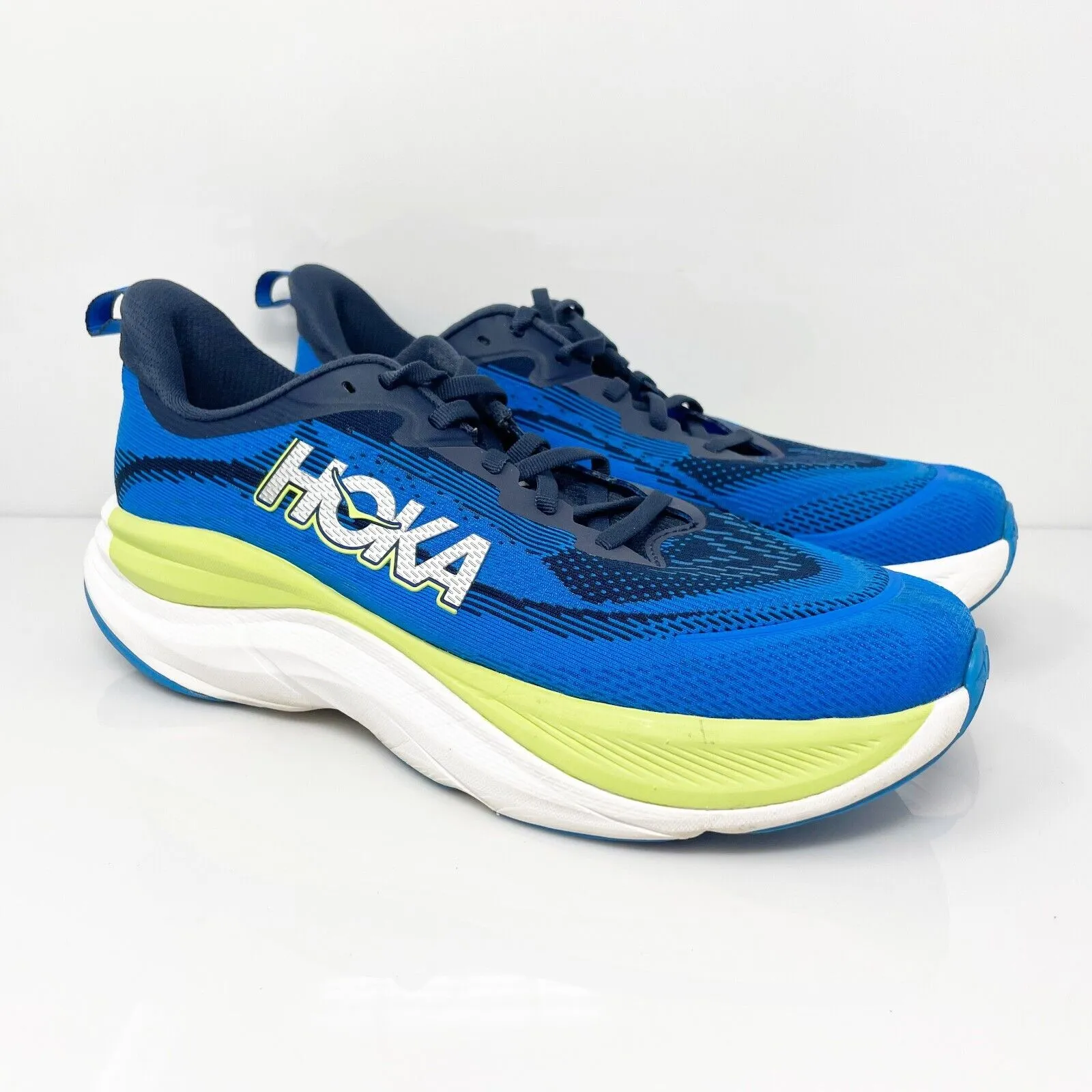 Hoka One One Mens Skyflow 1155111 VVY Blue Running Shoes Sneakers Size 9.5 D