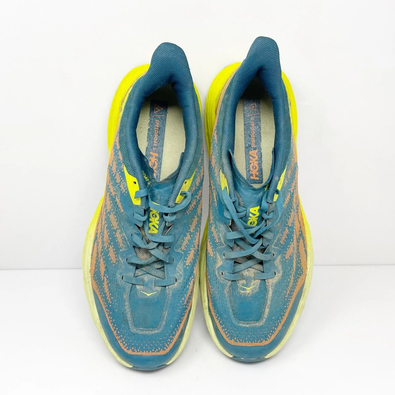 Hoka One One Mens Speedgoat 5 1123157 BCEP Blue Running Shoes Sneakers Sz 10.5 D