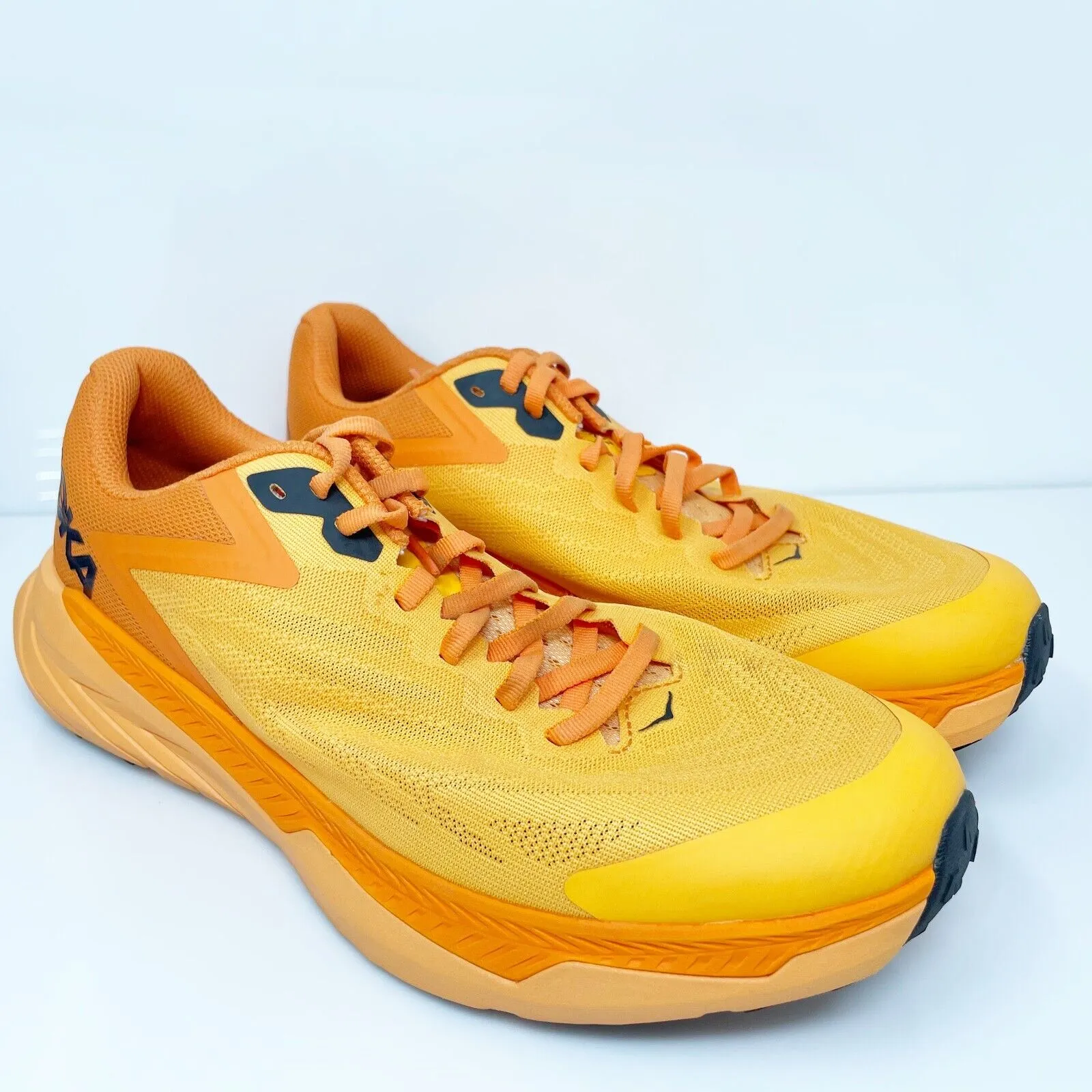 Hoka One One Mens Zinal 1119399 BOPO Yellow Running Shoes Sneakers Sz 9.5 D