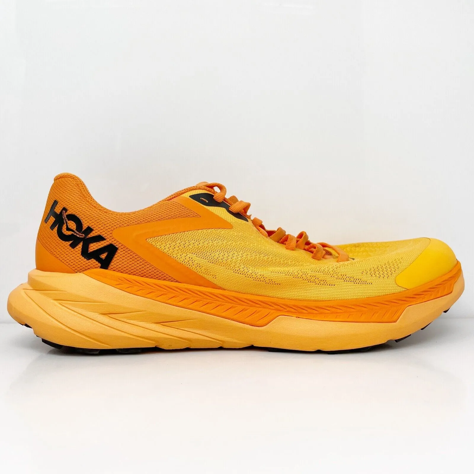 Hoka One One Mens Zinal 1119399 BOPO Yellow Running Shoes Sneakers Sz 9.5 D