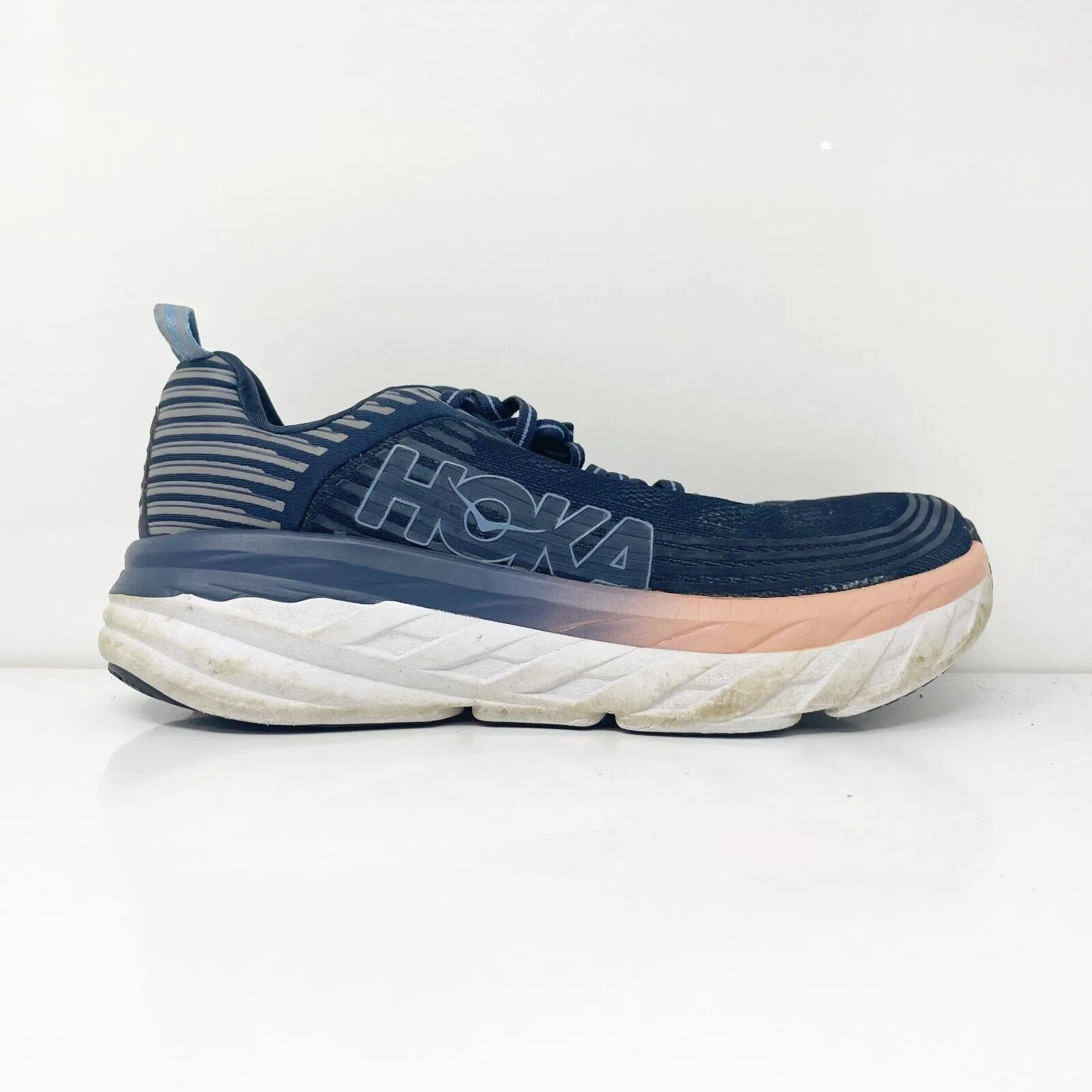 Hoka One One Womens Bondi 6 1019270 MIDP Blue Running Shoes Sneakers Size 8