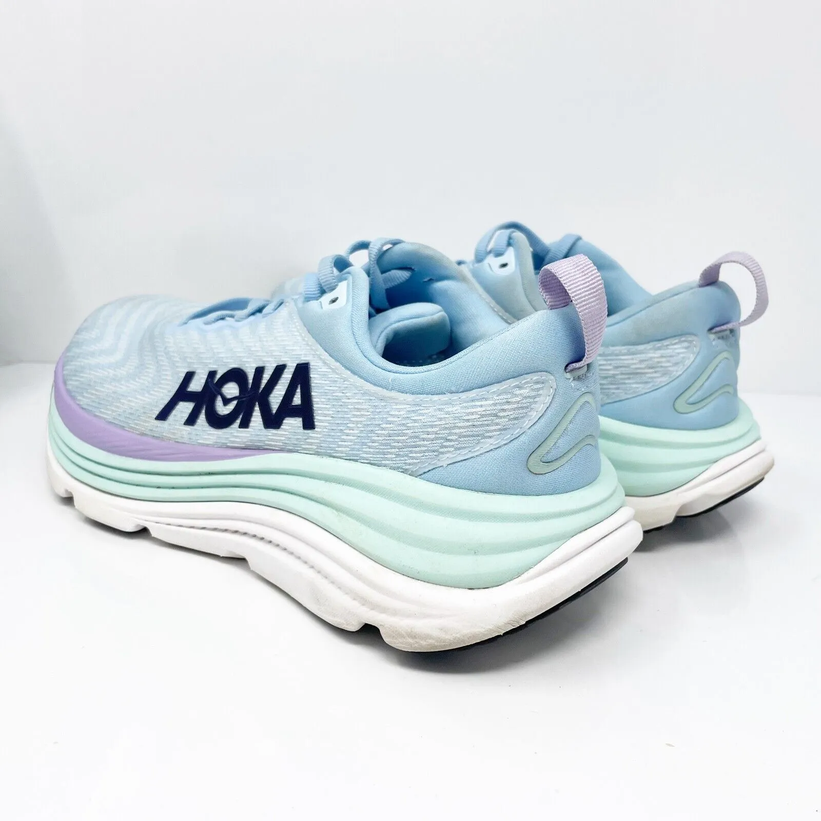 Hoka One One Womens Gaviota 5 1134270 ABSO Blue Running Shoes Sneakers Sz 7.5 D