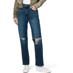 Hudson Jade Distressed Loose Fit Straight Leg Jeans for Women