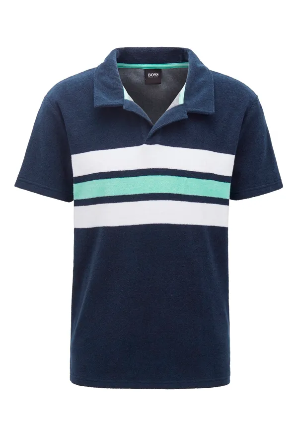 Navy Hugo Boss Beach Polo Shirt