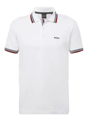 Natural Hugo Boss Contrast Paddy Polo