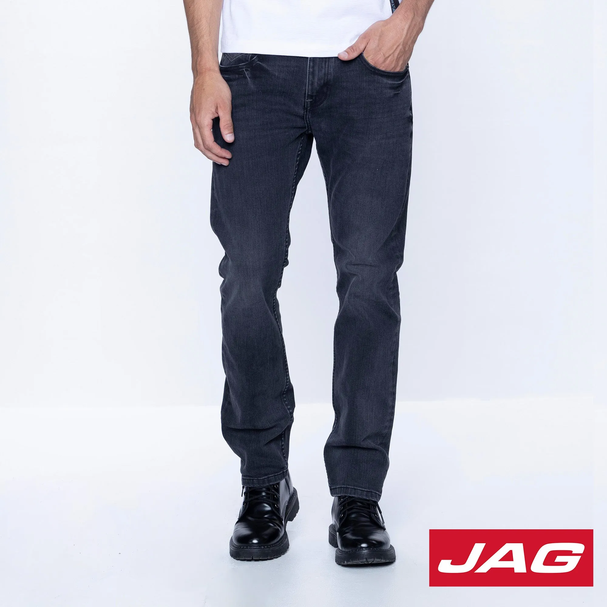 Jag Men's Tapered Jeans 30 Inseam in Steel Wash