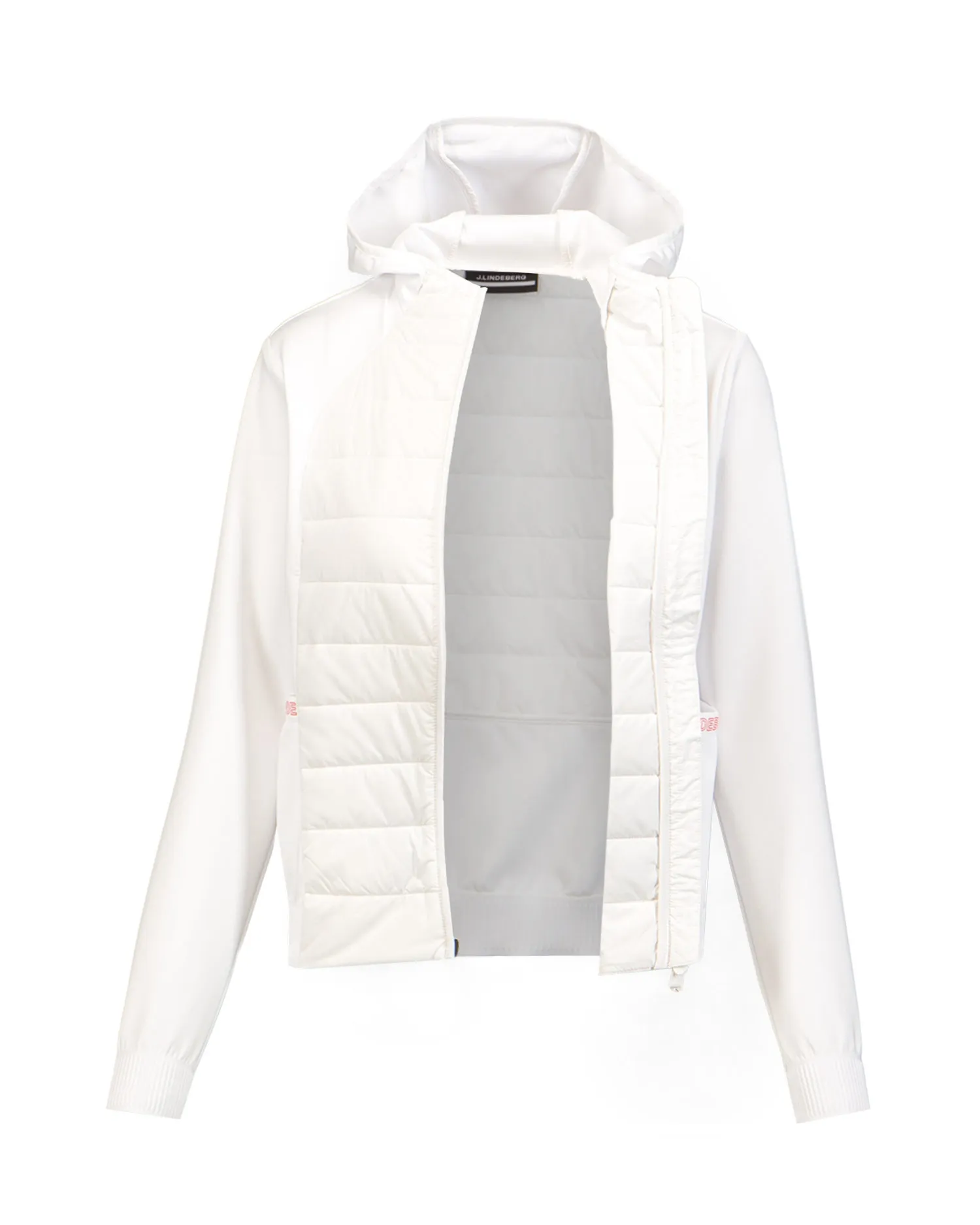 J.LINDEBERG W KEISHA HYBRID HOOD JACKET AWOW06452-white