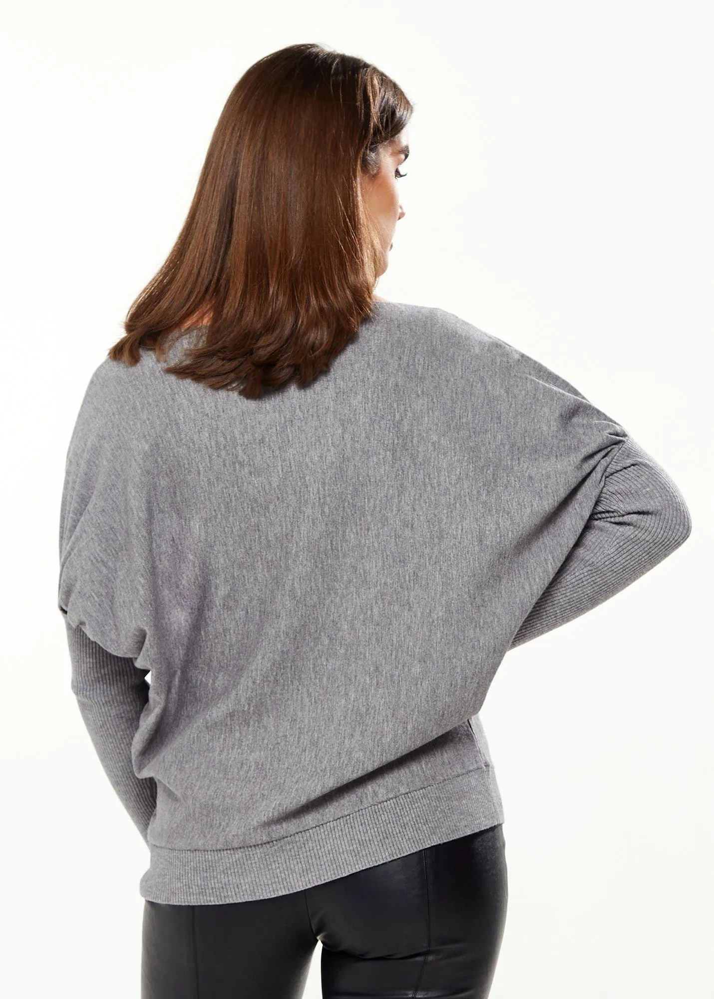 Light Grey Jumper With Sparkly Zebra Star | Liquorish - Jumpers & Cardigans