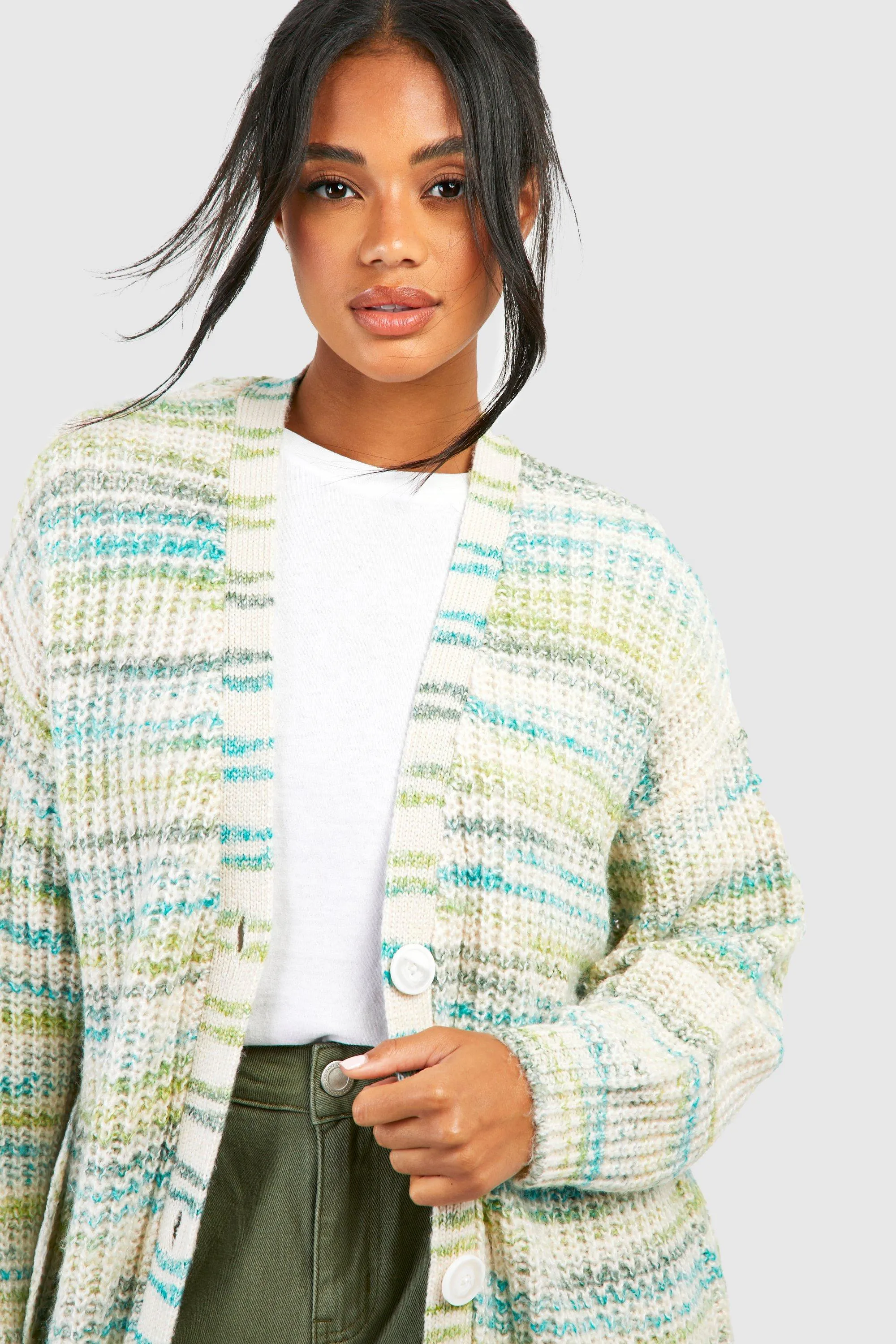 Shop Marl Oversized Boyfriend Cardigans at boohoo - Jumpers & Cardigans