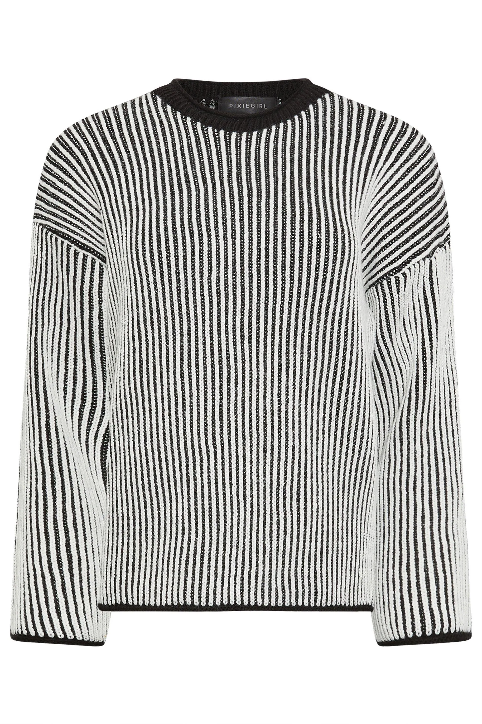 Ribbed Funnel Neck Jumper for Petite Women | PixieGirl