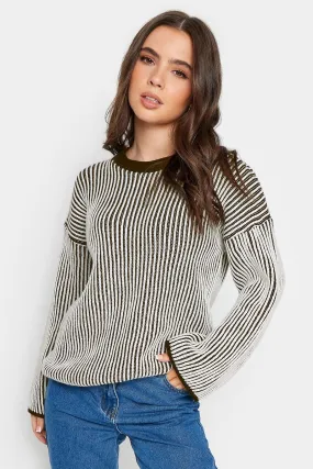 Ribbed Funnel Neck Jumper for Petite Women | PixieGirl