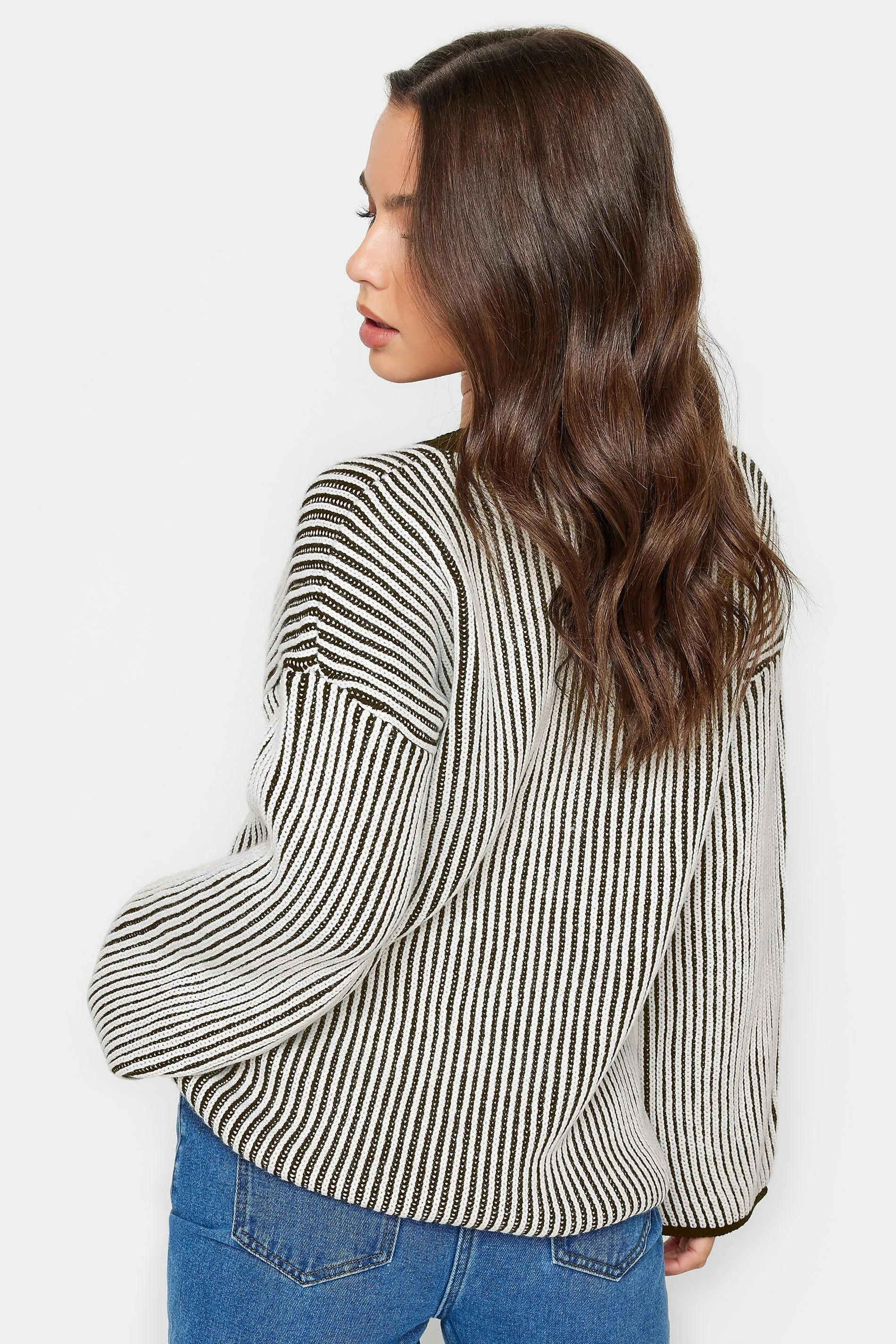 Ribbed Funnel Neck Jumper for Petite Women | PixieGirl