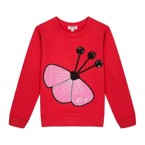 Kenzo Kids Red Flower Jumpers/Cardigan for Girls