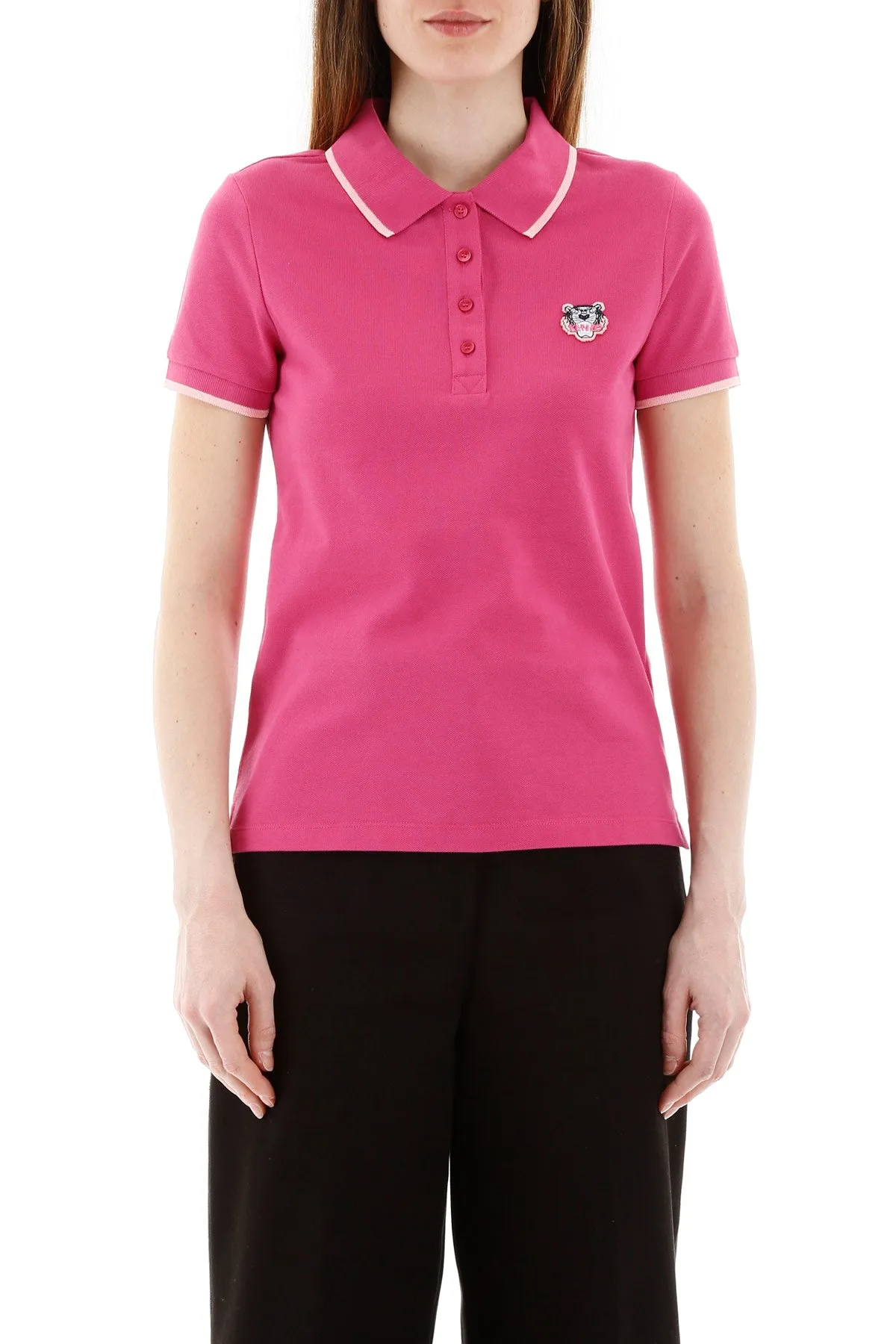 Kenzo Tiger Embroidered Polo Shirt