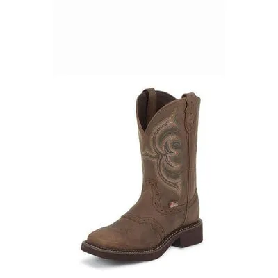 L9984/GY9984  JUSTIN BOOTS LADIES INJI BROWN BOOTS