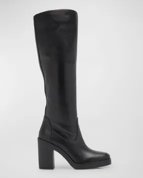 Leather Knee Boots