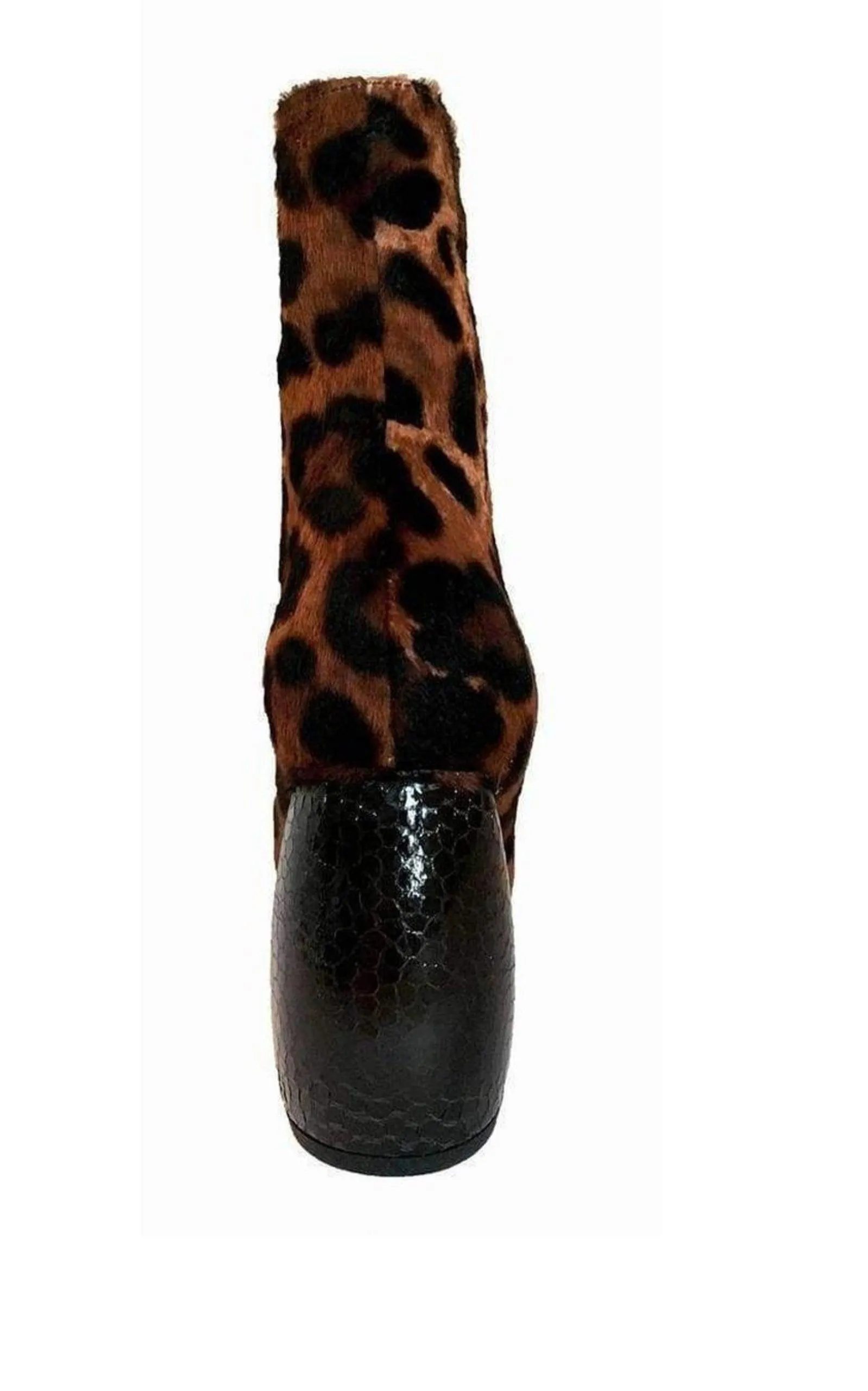 Leopard Calf Leather Boot