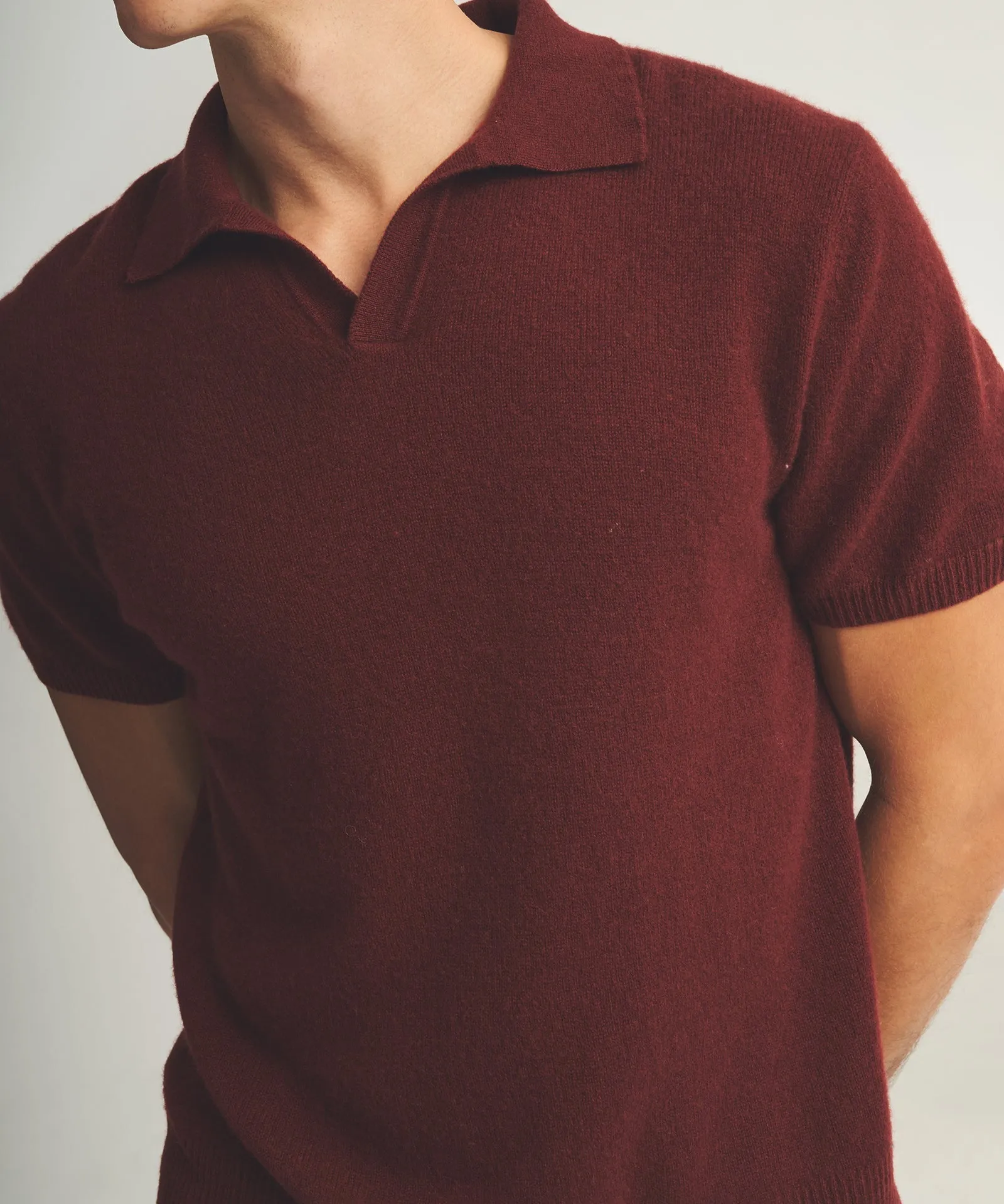 Lightweight Cashmere Short Sleeve Polo