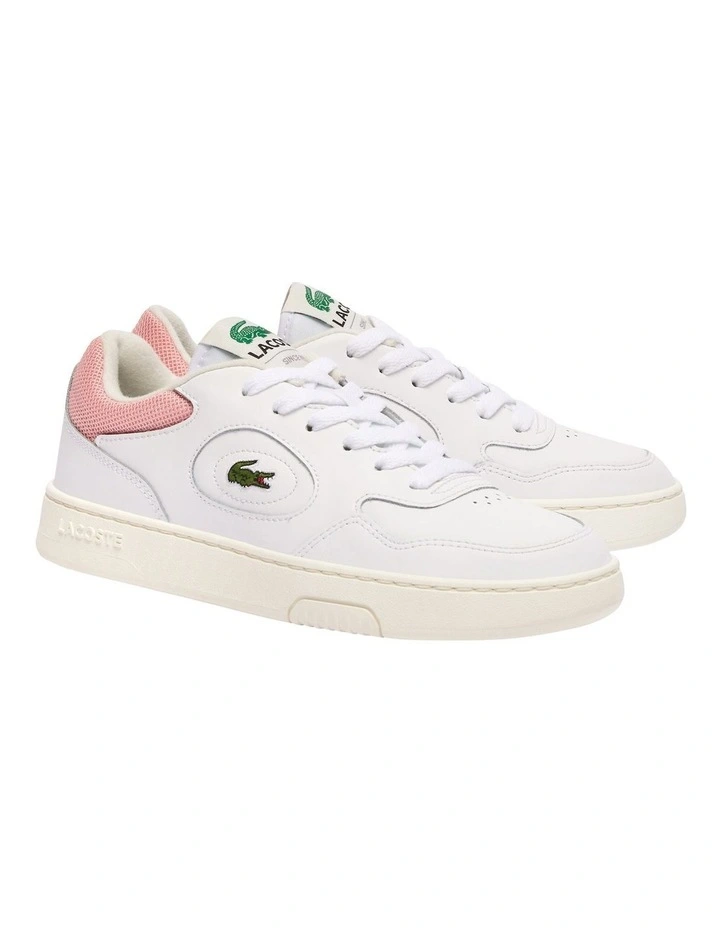 Lineset Sneakers in White/Pink