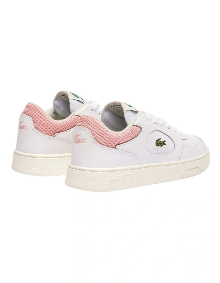 Lineset Sneakers in White/Pink