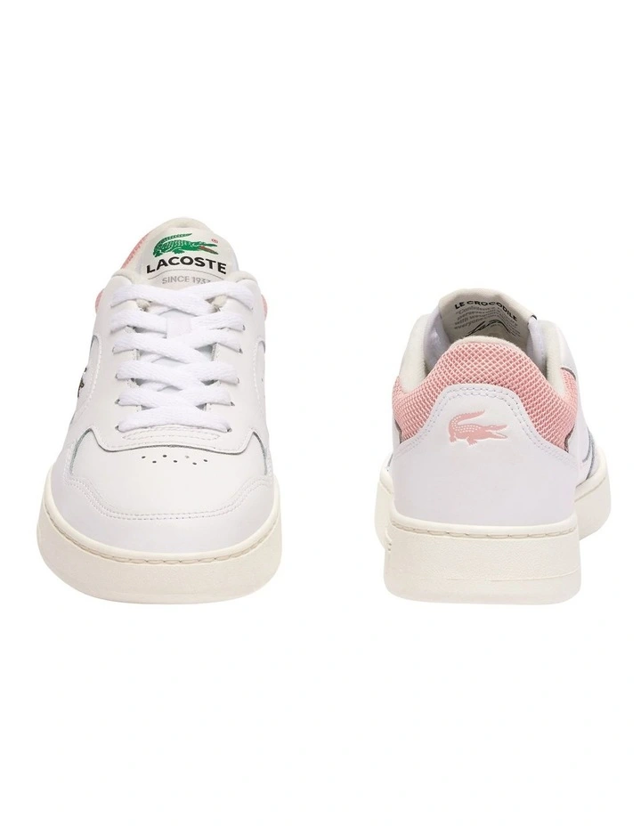 Lineset Sneakers in White/Pink