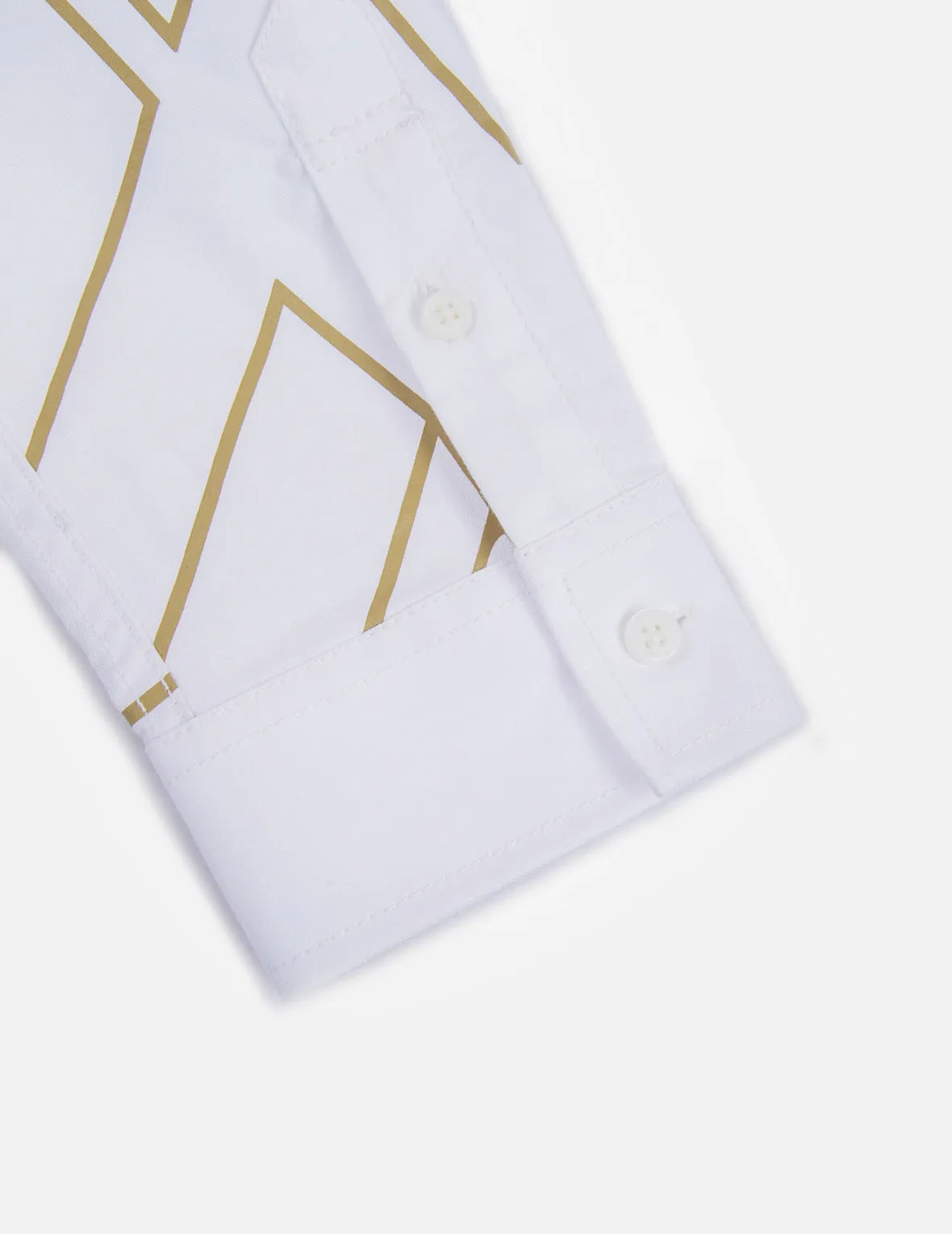 Logo Monogram Print Oxford Shirt