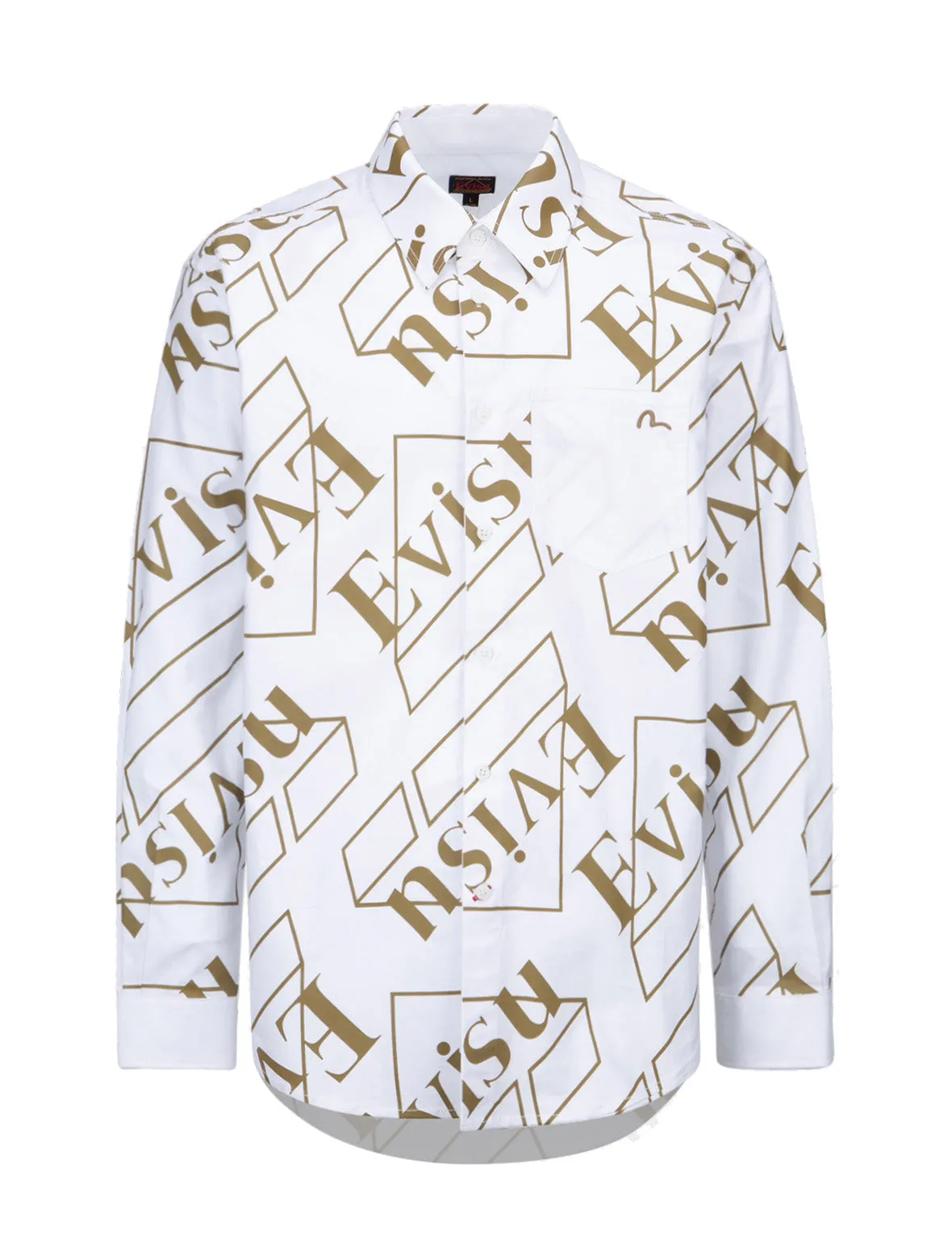 Logo Monogram Print Oxford Shirt