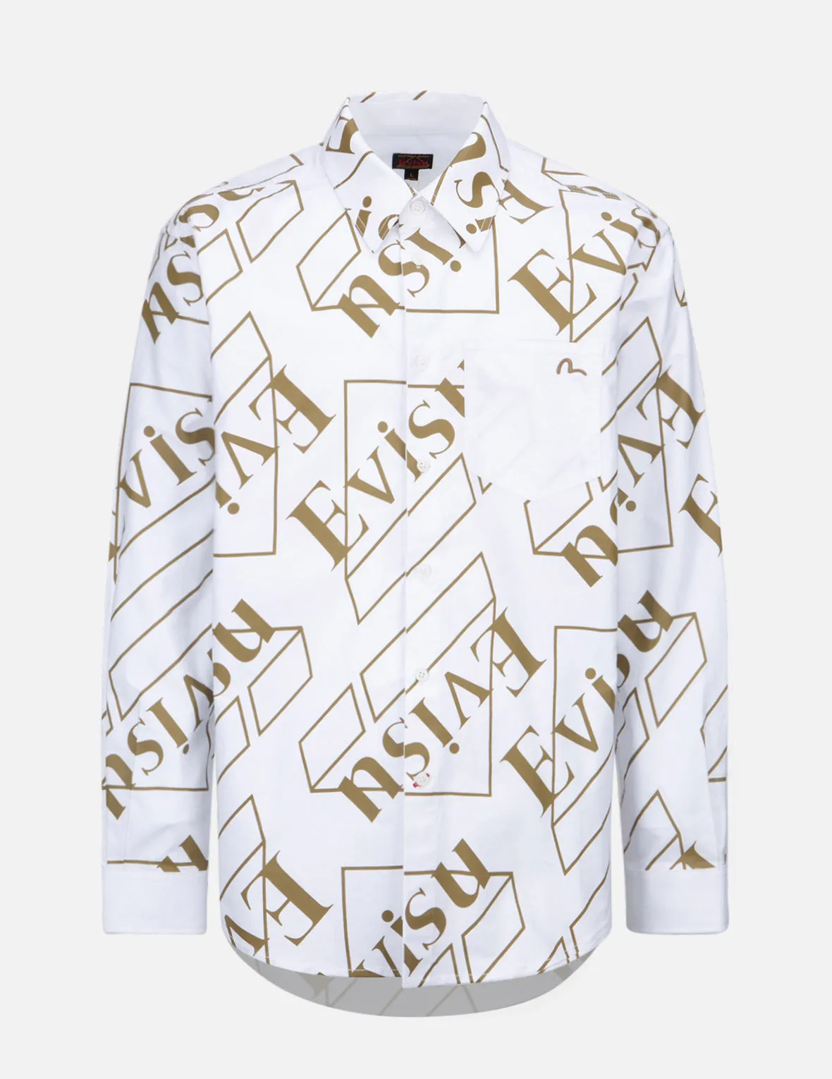 Logo Monogram Print Oxford Shirt