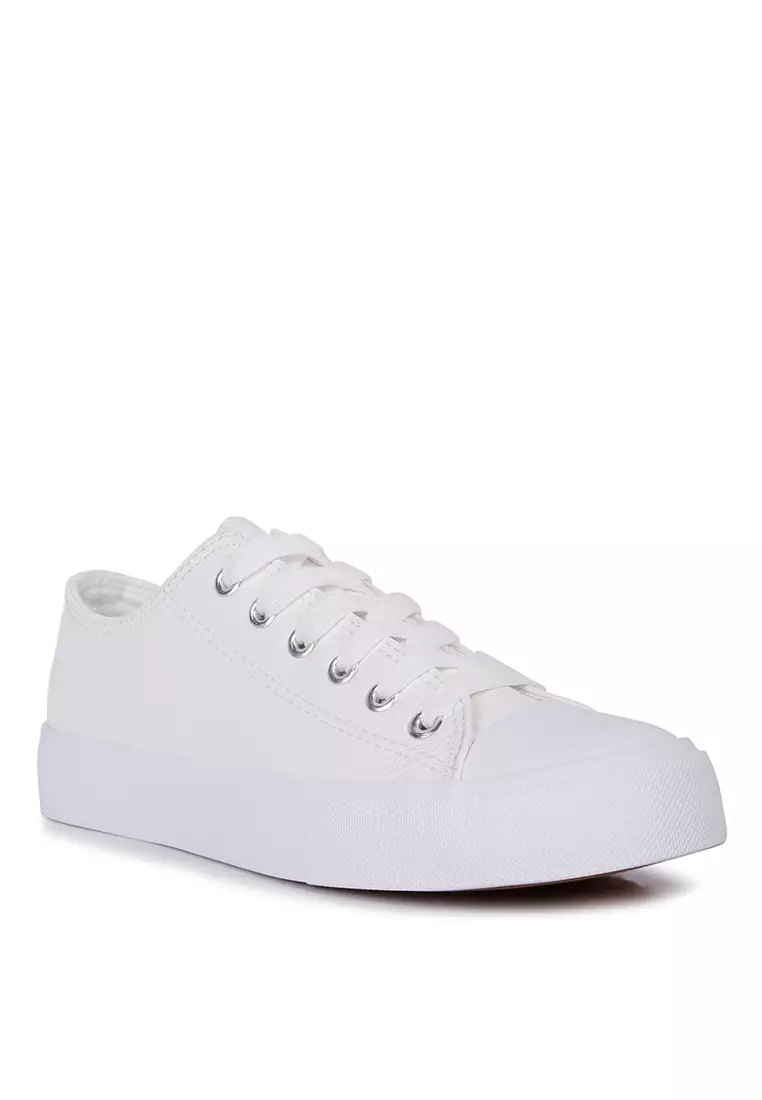 London Rag White Canvas Sneakers