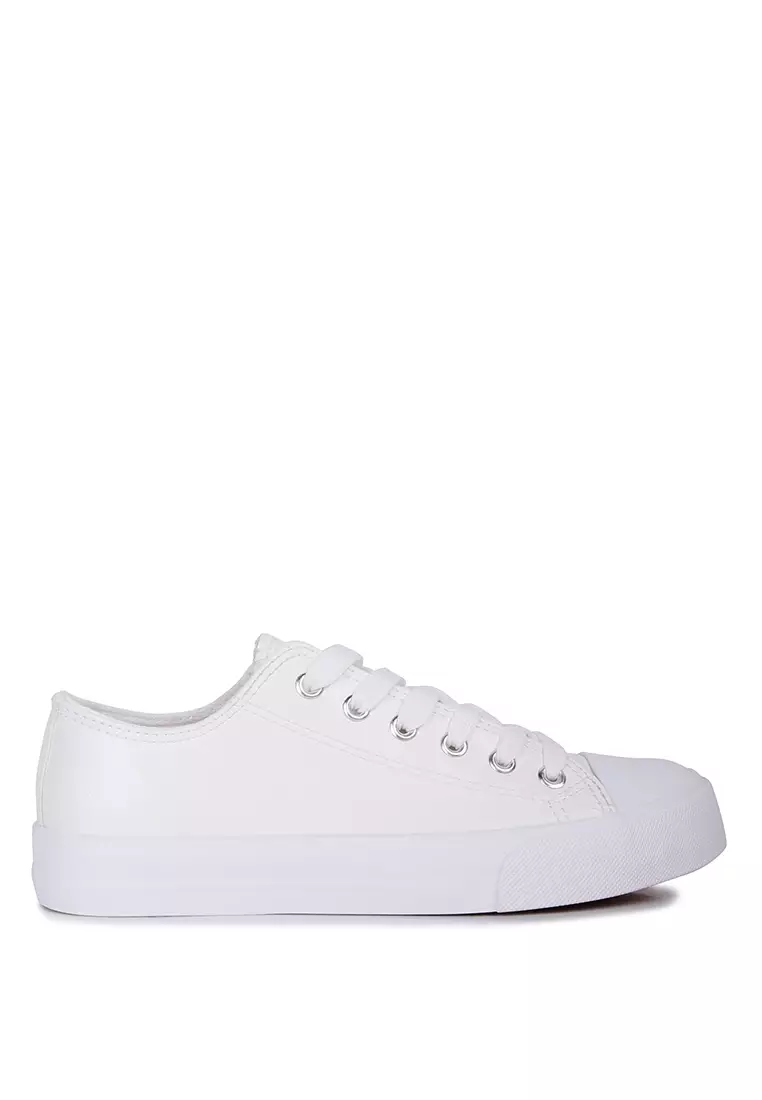 London Rag White Canvas Sneakers