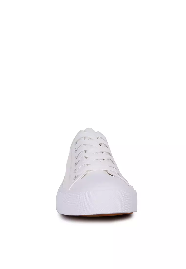 London Rag White Canvas Sneakers