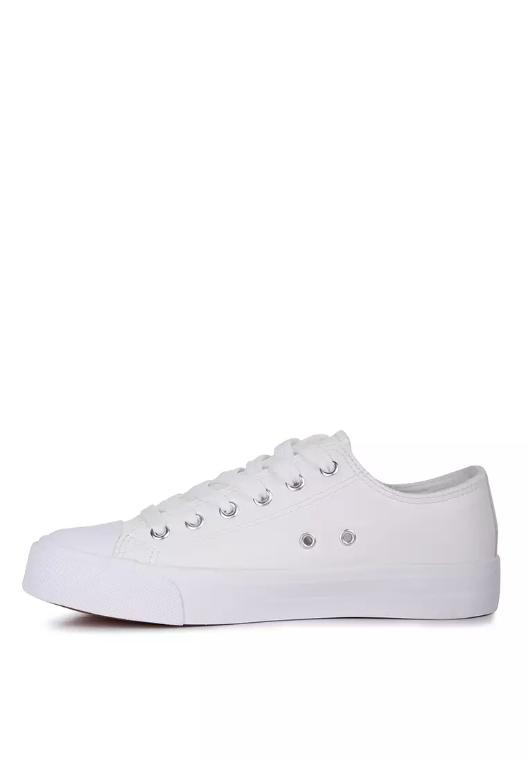 London Rag White Canvas Sneakers