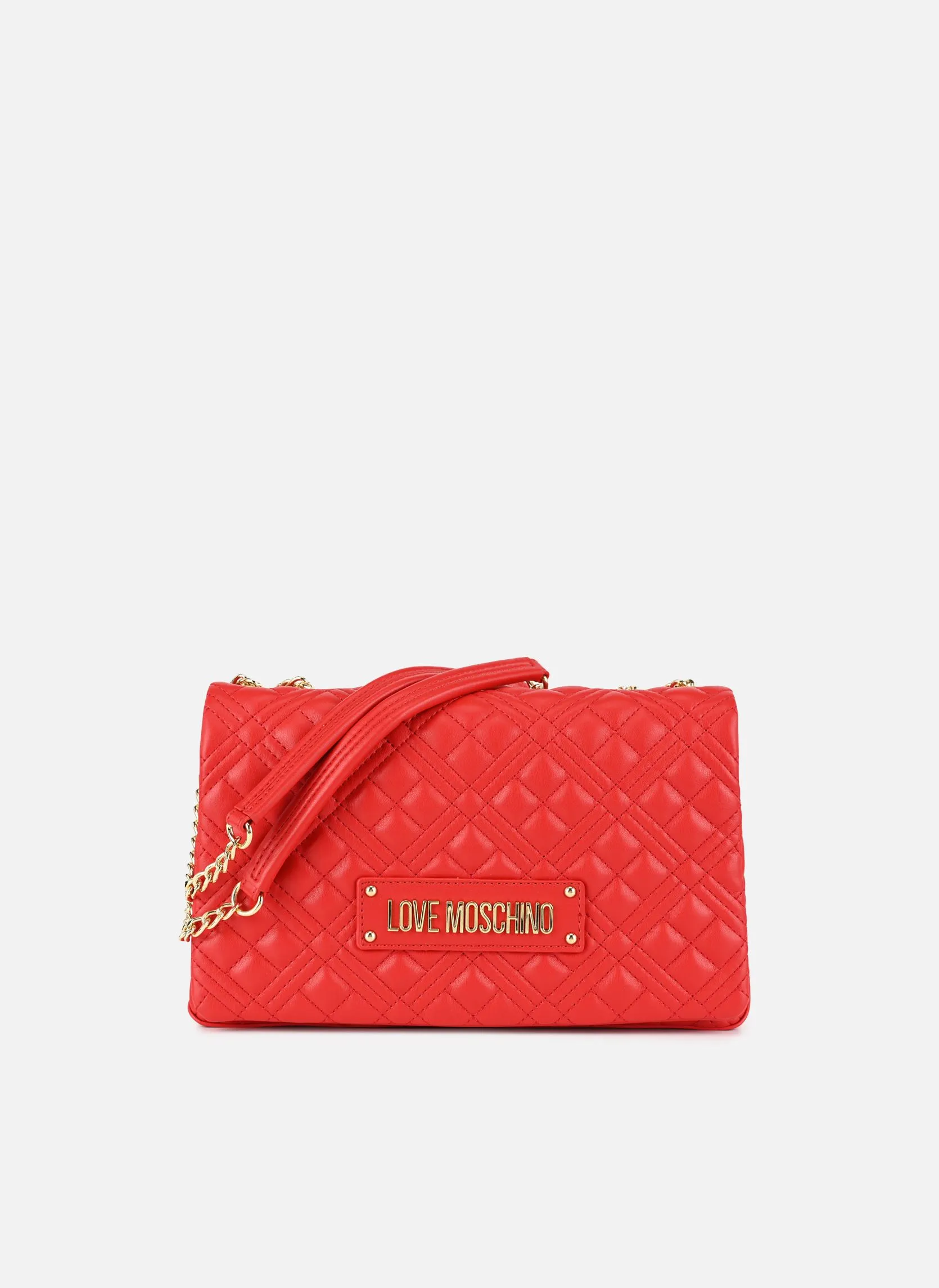 Red Quilted Bag JC4230PP0I by Love Moschino