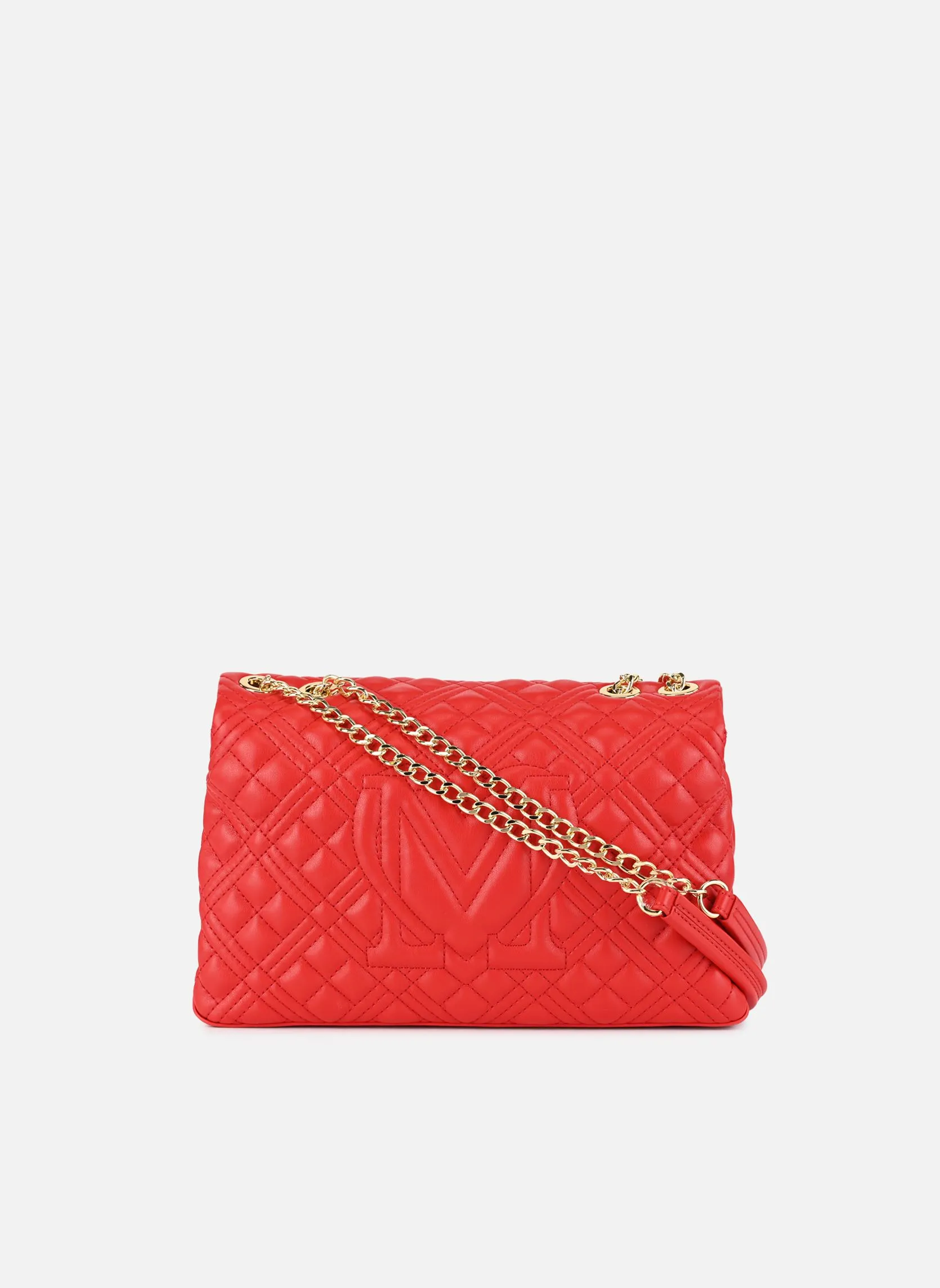 Red Quilted Bag JC4230PP0I by Love Moschino