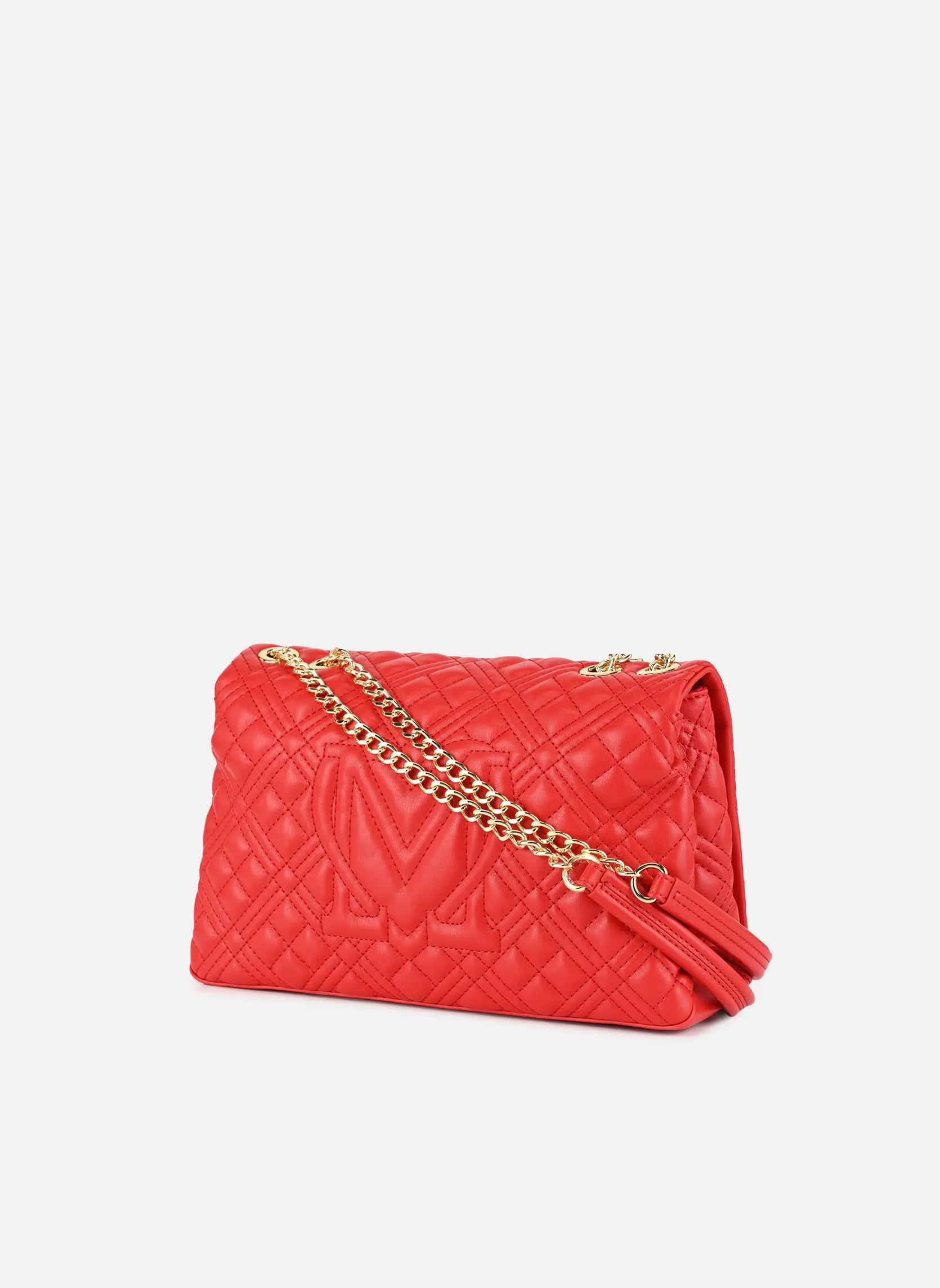 Red Quilted Bag JC4230PP0I by Love Moschino