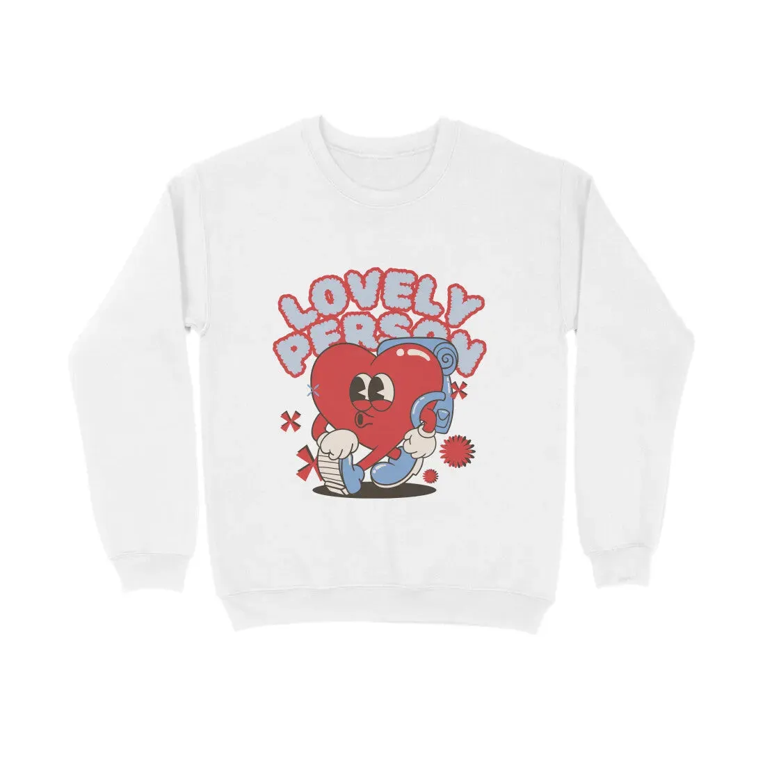 Lovely Person Graphic Print Cotton Sweatshirt