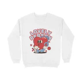 Lovely Person Graphic Print Cotton Sweatshirt