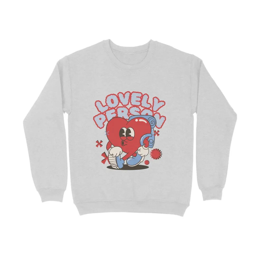 Lovely Person Graphic Print Cotton Sweatshirt